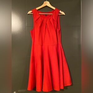Elegant Red Sleeveless Dress